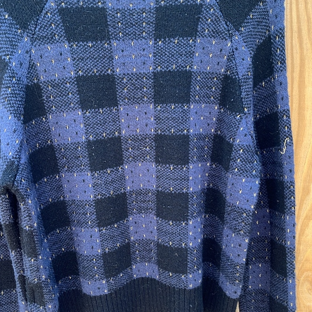 Banana Republic Factory size large dark blue Sweater - with zipper accent - Picture 3 of 8